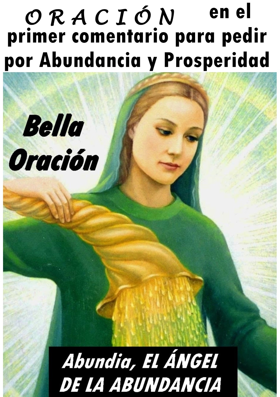 Abundia, EL ÁNGEL DE LA ABUNDANCIA .- – Shalom para Ti y para Mí